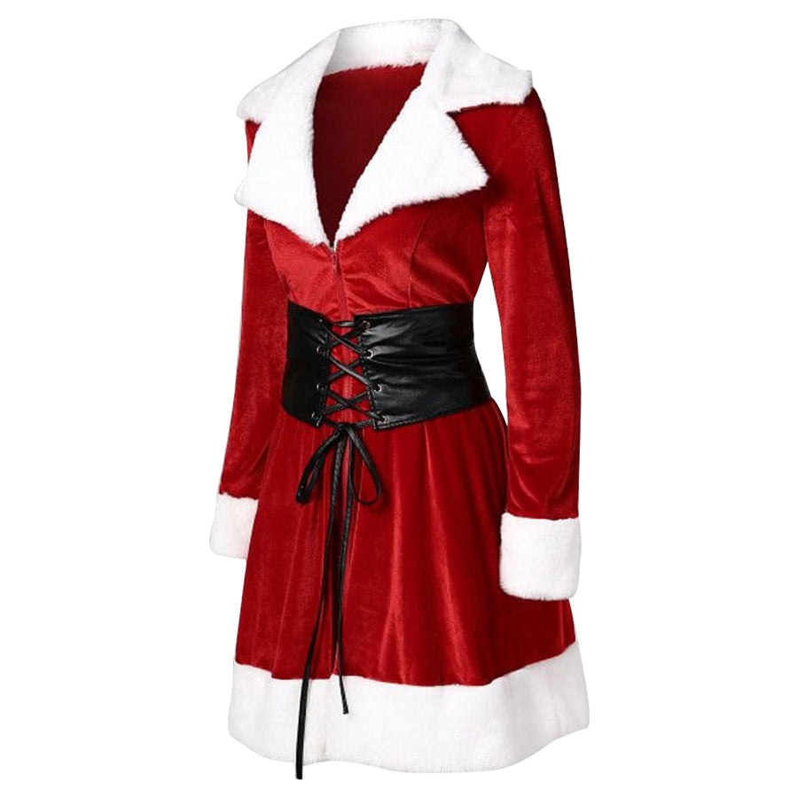Women's Christmas Velvet Coat