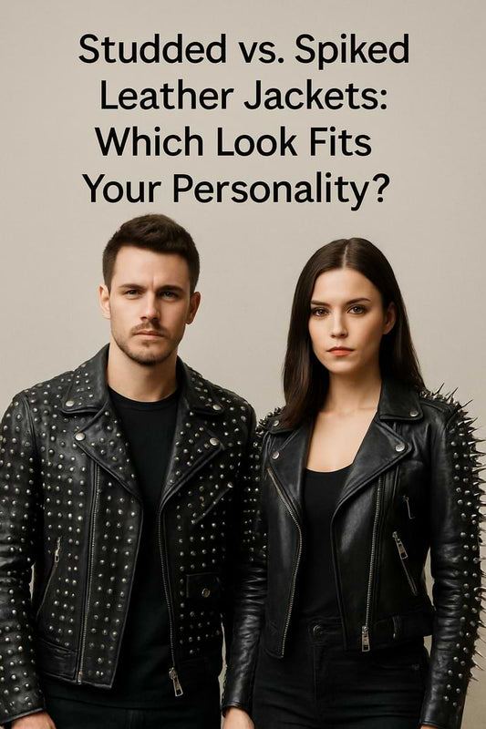 Studded vs. Spiked Leather Jackets Which Look Fits Your Personality