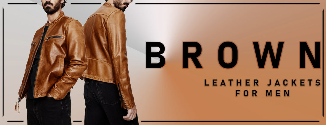 brown leather jackets for men