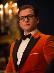 Kingsman Taron Egerton Orange Tuxedo