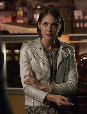 Willa Holland Arrow Silver Jacket