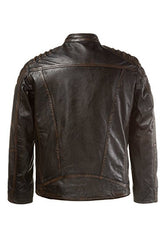 JP 1880 Men's Big & Tall Iconic Leather Biker Jacket 711465