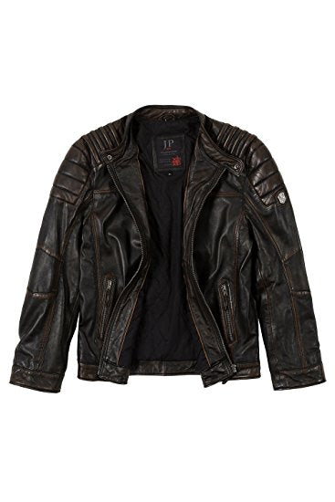 JP 1880 Men's Big & Tall Iconic Leather Biker Jacket 711465