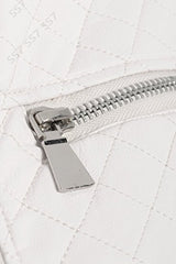 Women's Cross Stitch Quilted White Jacket