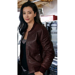 Bingbing Li Meg Movie Suyin Leather Jacket