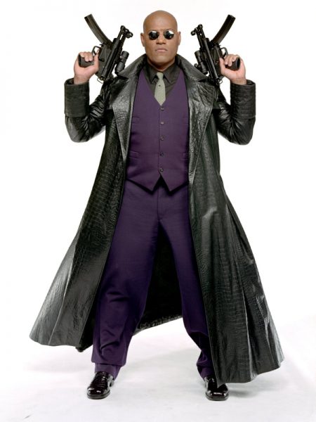 The Matrix Laurence Fishburne Alligator Coat