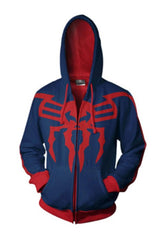 Red and Blue Spiderman Cosplay Cotton Hoodie