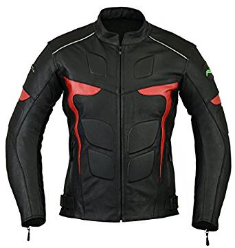 RIDEX Mens LJ-2R Biker Motorbike Motorcycle Leather Jacket CE Armours