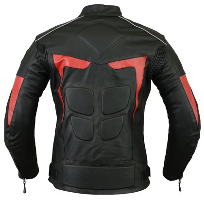 RIDEX Mens LJ-2R Biker Motorbike Motorcycle Leather Jacket CE Armours