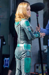 Captain Marvel Brie Larsons Leather Jacket