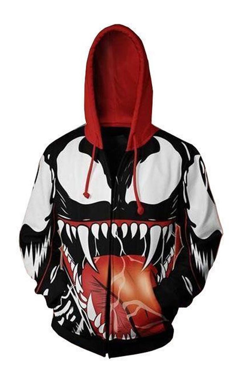 Venom Zip Up Hoodie