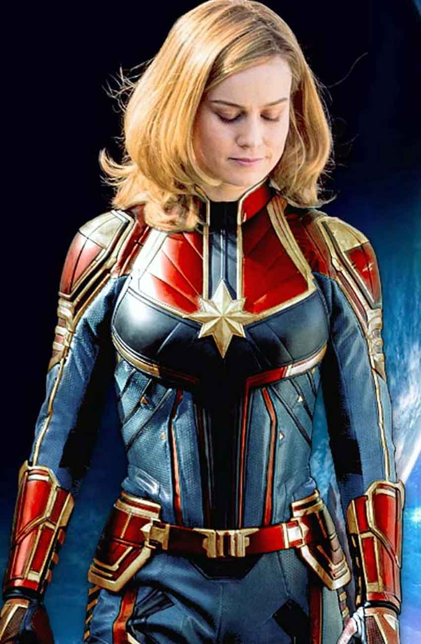 Captain Marvel Carol Danvers Leather Jacket