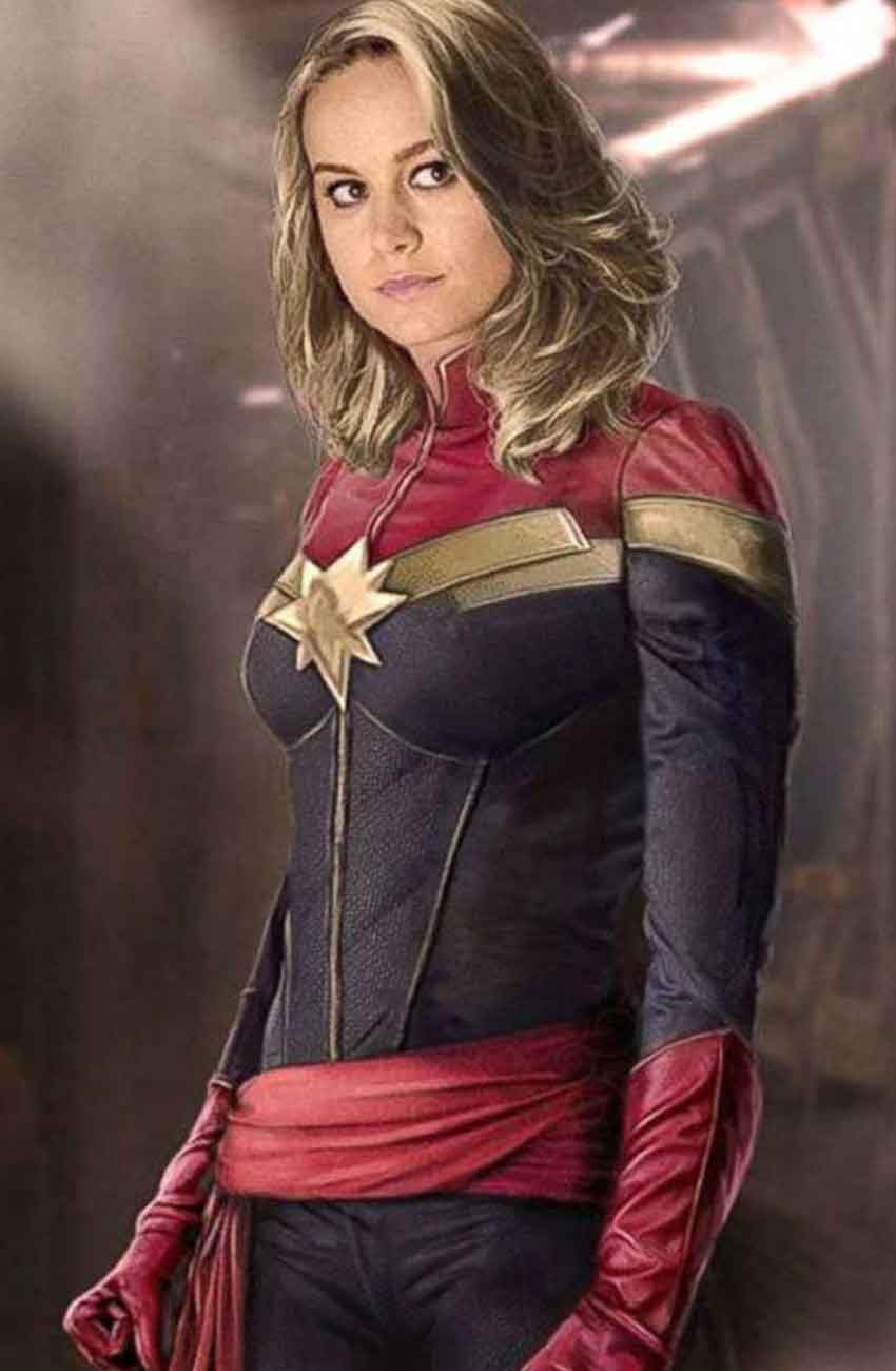 Captain Marvel Carol Danvers Leather Jacket