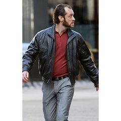 Jude Law Dom Hemingway Leather Jacket