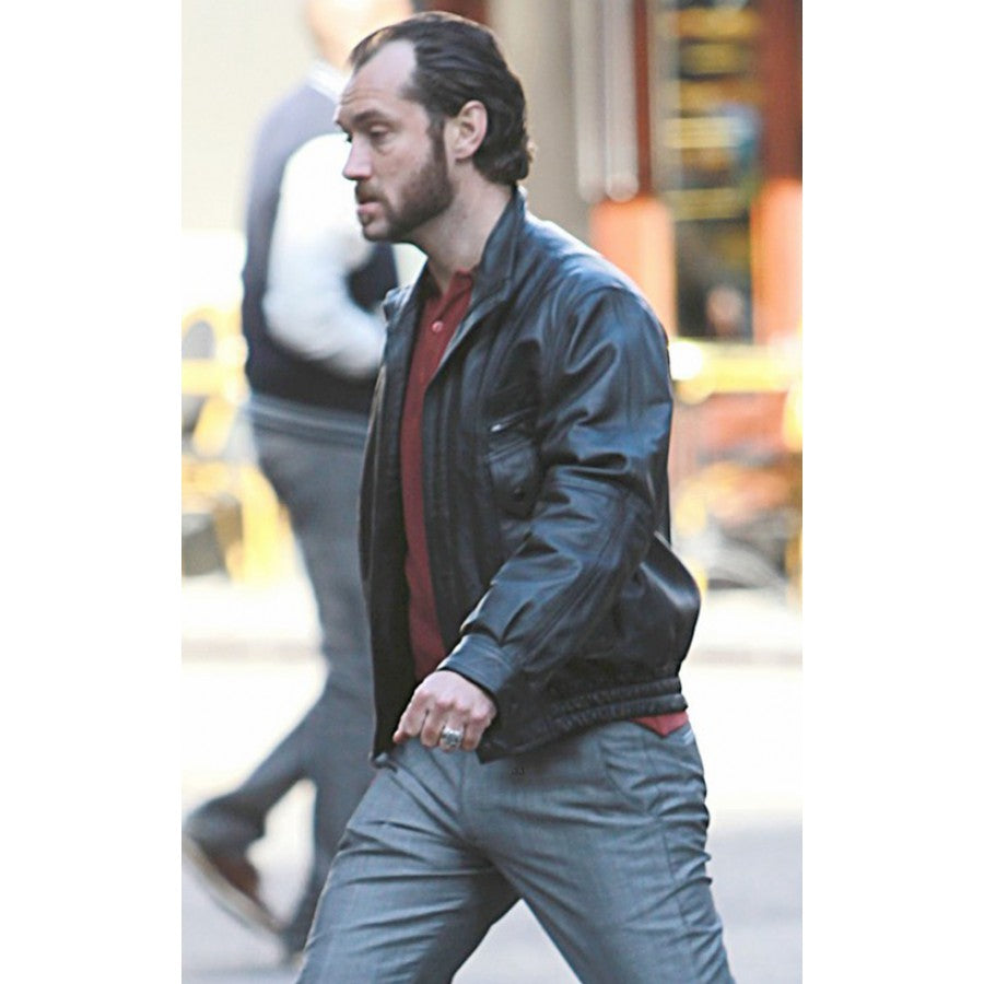 Jude Law Dom Hemingway Leather Jacket