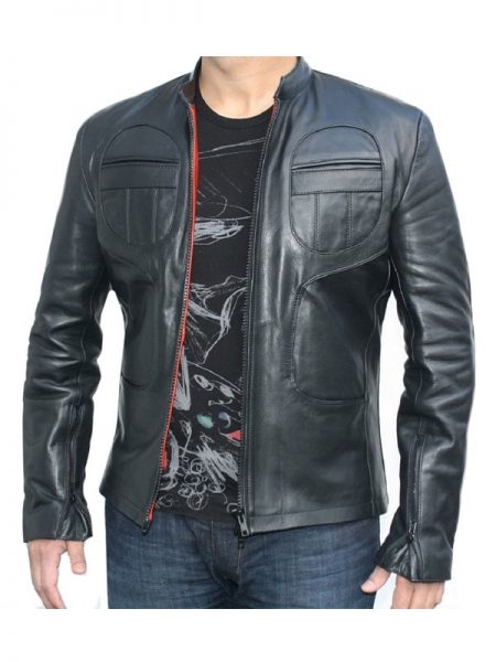 Classic Men Fashion Black Point Jacket