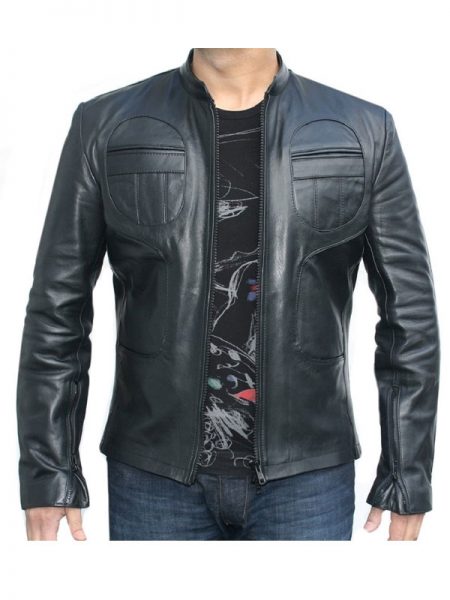 Classic Men Fashion Black Point Jacket