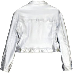 Women's Shiny Biker Jacket - Women's Faux Leather Jacket