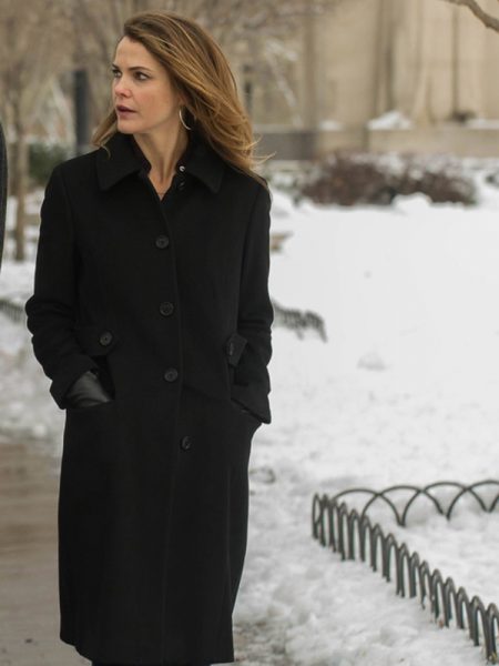 The Americans Keri Russell Black Coat