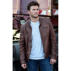 Scott Eastwood Fast 8 Brown Leather Jacket