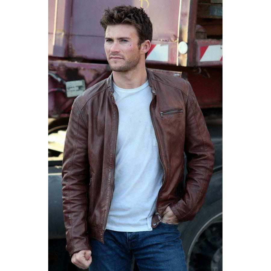 Scott Eastwood Fast 8 Brown Leather Jacket