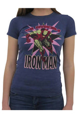 Avenger Infinity War Iron Man Blue Cotton Shirt