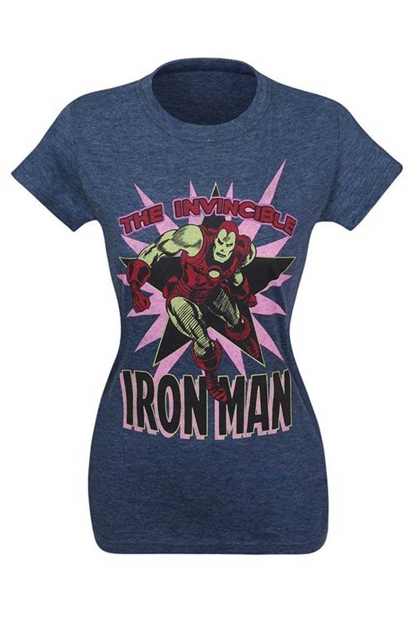 Avenger Infinity War Iron Man Blue Cotton Shirt