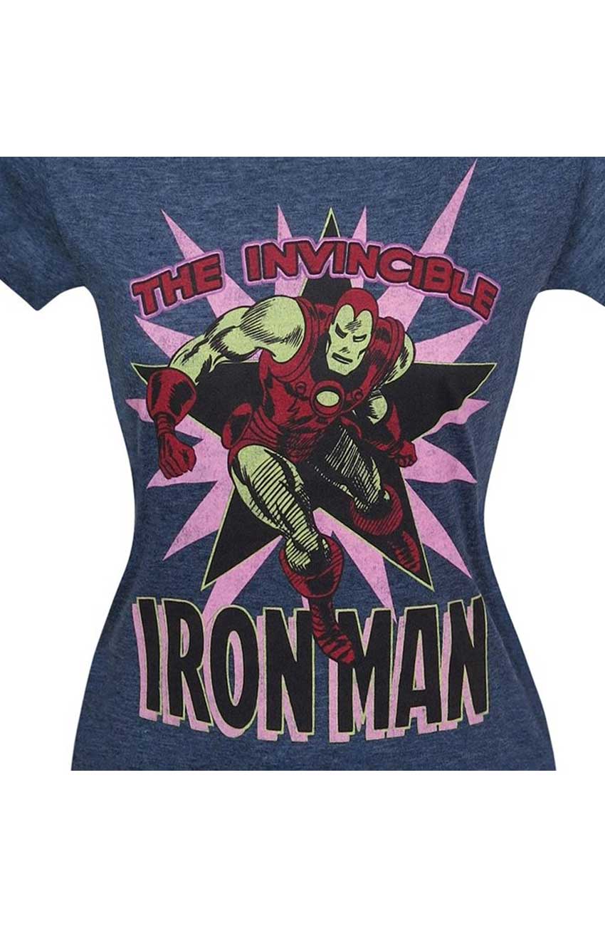 Avenger Infinity War Iron Man Blue Cotton Shirt