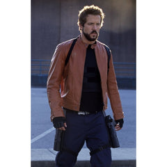 Blade Trinity Ryan Reynolds Brown Leather Jacket