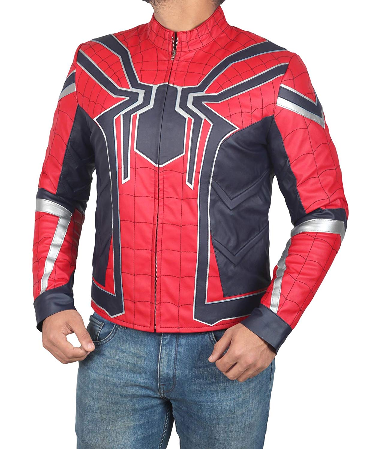 Avengers Spiderman Infinity War Leather Jacket