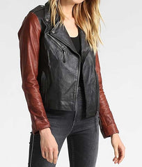 WOMAN SLIM FIT BIKER JACKET