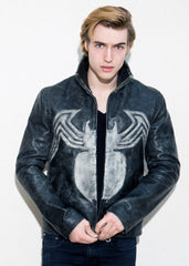 Men's Spider Venom Real Leather Jacket