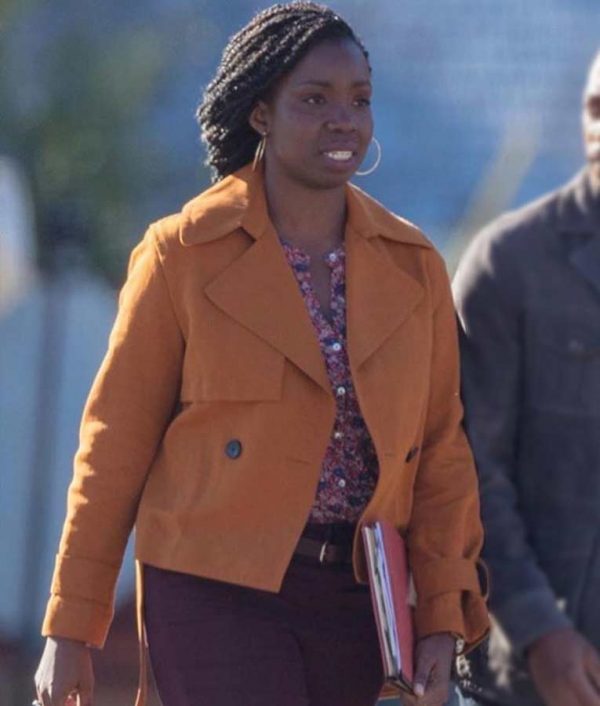 Adepero Oduye Orange Bomber Jacket