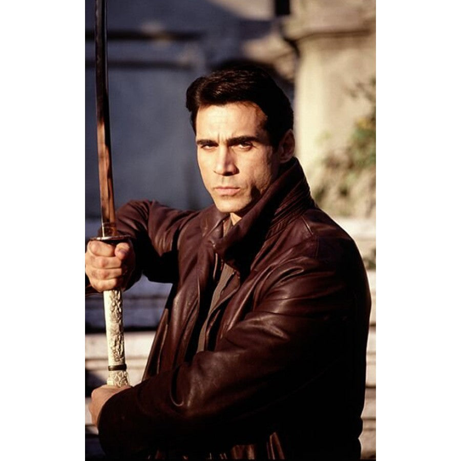 Adrian Paul Highlander Duncan Macleod Brown Leather Trench Coat
