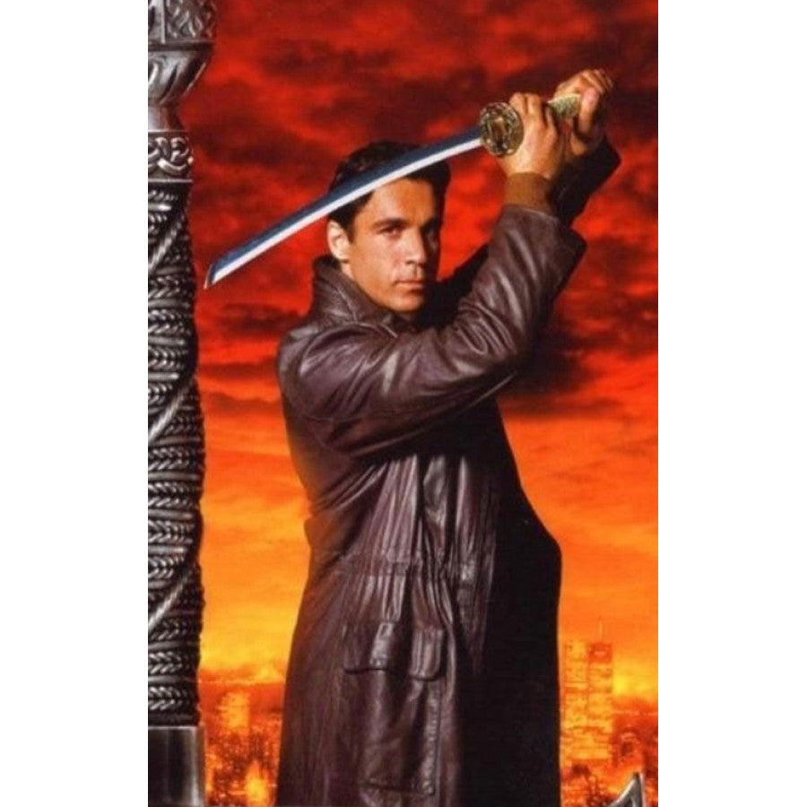 Adrian Paul Highlander Duncan Macleod Brown Trench Coat