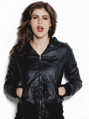 ALEXANDRA DADDARIO BLACK LEATHER JACKET