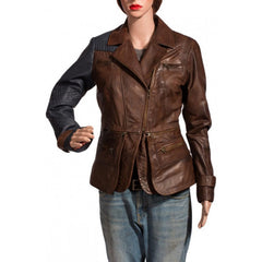 Amanda Rosewater Tv Series Defiance Brown and Blue Jacket