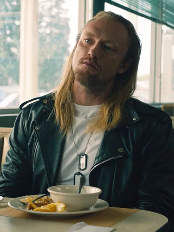 Freaky Tales 2024 Angus Cloud Black Biker Leather Jacket