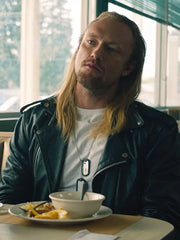 Freaky Tales 2024 Angus Cloud Black Biker Leather Jacket