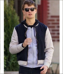 Baby Driver Ansel Elgort Varsity Jacket