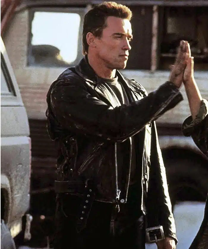 Arnold Schwarzenegger Terminator 2 Leather Jacket