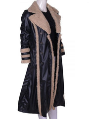 Asia Argento xXx Yelena Black Fur Leather Coat