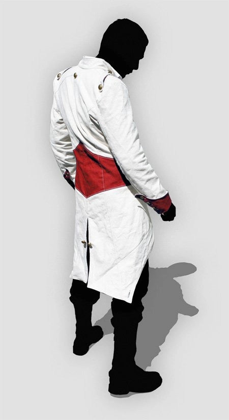 Connor Kenway Assassins Creed White and Red Hoodie Coat