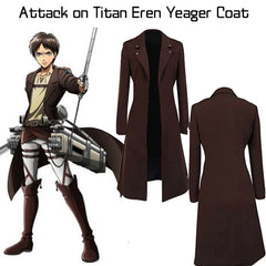Eren Yeager Attack on Titan Brown Trench Coat