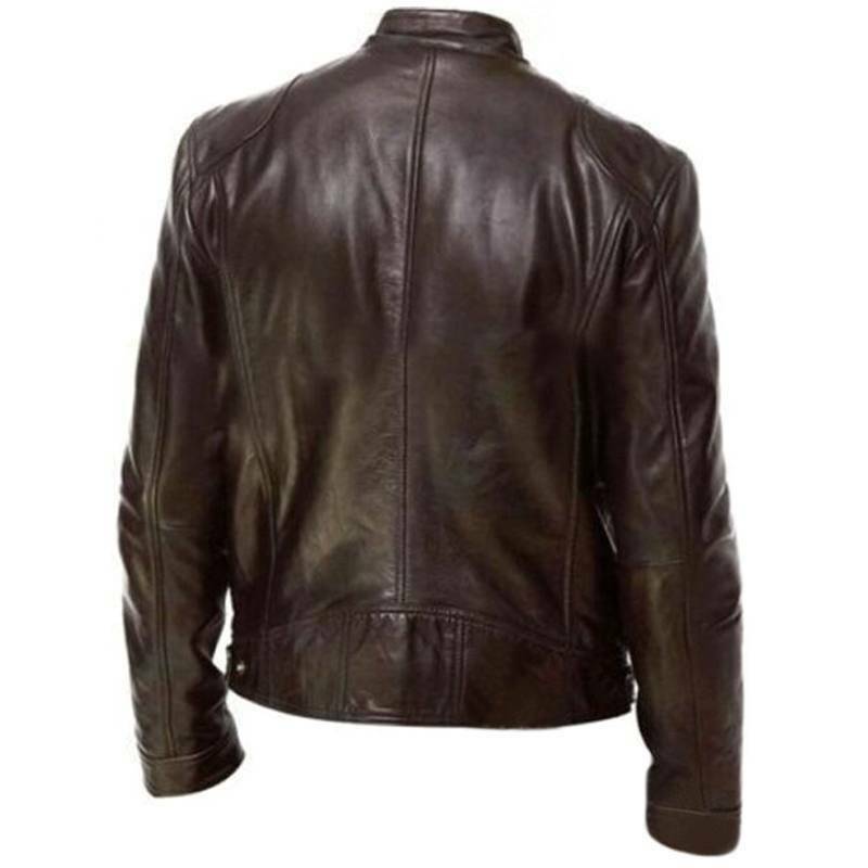 Avengers-Endgame-Steve-Rogers-Chris-Evans-Brown-Biker-Leather-Jacket-back