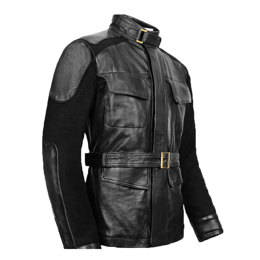 Avengers Age of Ultron Nick Fury Black Leather Jacket