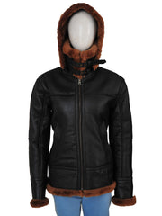 B3 WOMEN SHEEPSKIN LEATHER JACKET