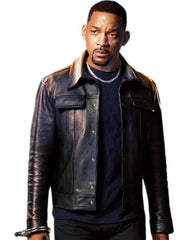 Bad Boys Ride or Die 2024 Will Smith Black Leather Jacket