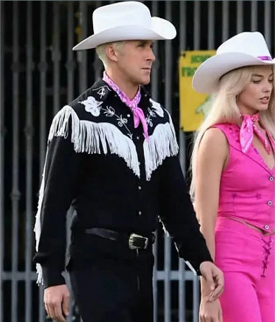 Barbie-2023-Ryan-Gosling-Black-Cowboy-Jacket-6