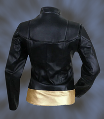 Game Arkham Knights Batgirl A Matter of  Black Genuine Leather Jacket